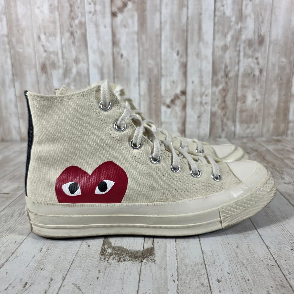 Converse‎ x Comme des Garcons PLAY Chuck 70 High Top Sneakers Womens 8 150205C